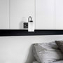Opviq Lámpara de Pared Dorada con Tapa de Cristal